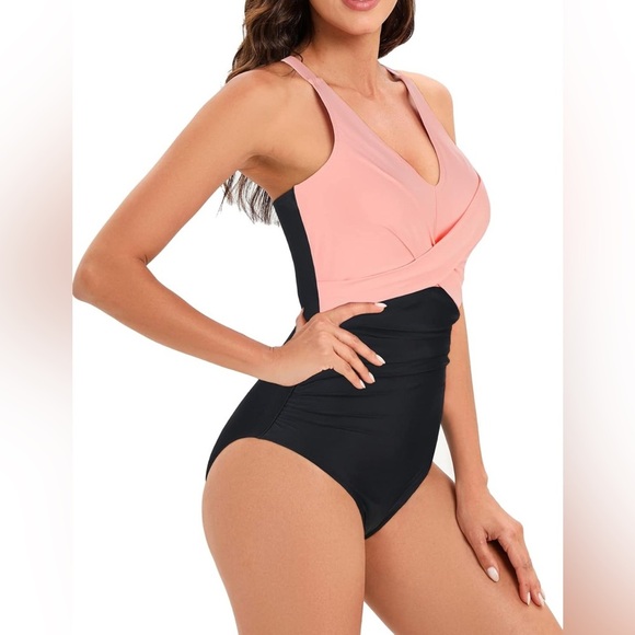Elegant Peach & Black 
Full coverage
Tummy Control 
2025 summer season
2XL Women - Picture 3 of 6